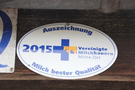 Auszeichnung für Milch bester Qualität Auszeichnung für Milch bester Qualität